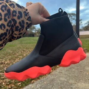 Camper Black and Red Sneakers